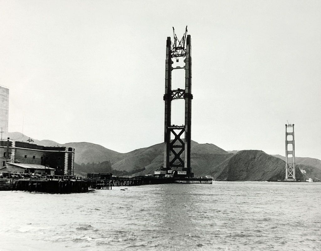 Pylon S-1, Old Fort Point the North and South Towers.