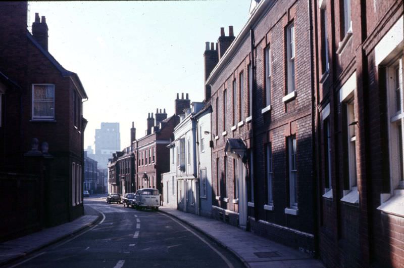 Foundation St looking south with Cranfields in the distance