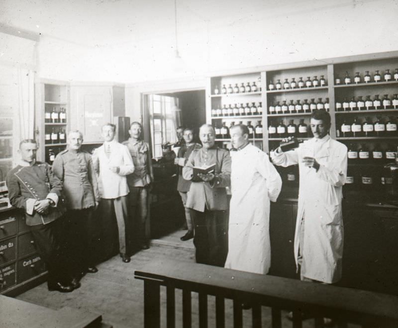 The hospital camp at Hald. Interior from the pharmacy