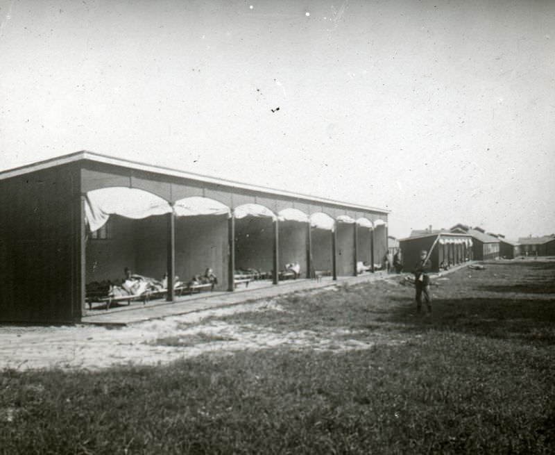 The hospital camp at Hald. The lounges