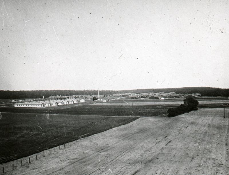 The hospital camp seen from the water tower