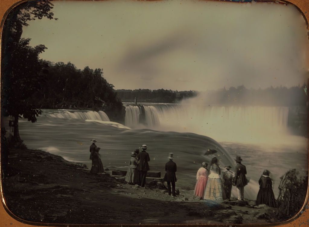 The Niagara Falls, circa 1850.