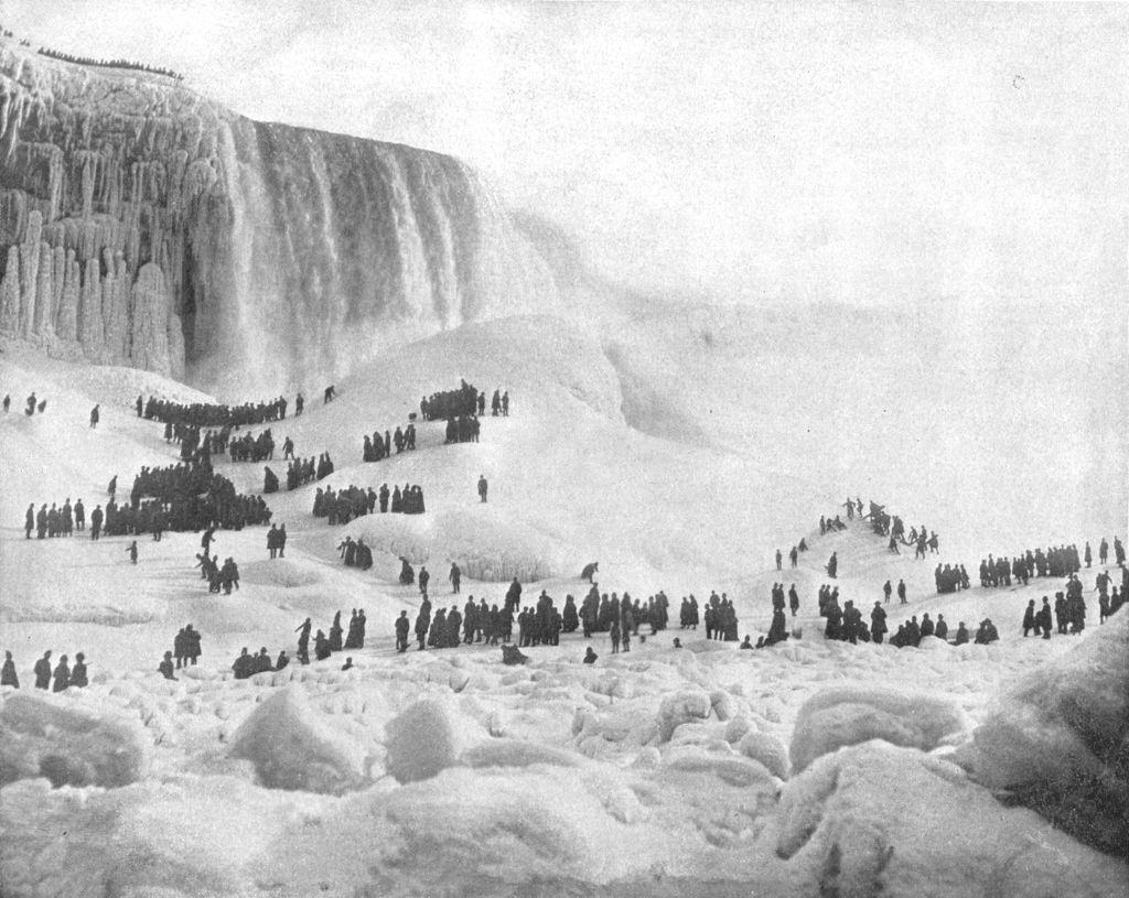 Ice Mountain, Niagara, New York State, 1900s.
