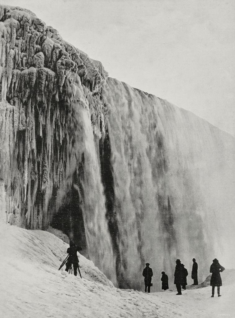 Niagara Falls in winter, 1928.