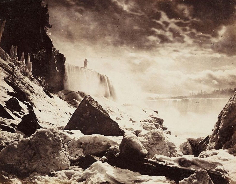 Horse Shoe Falls or Canadian Falls, forming part of Niagara Falls, 1861.