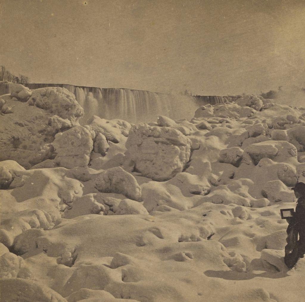 Ice Bridge, Niagara Falls, 1865.
