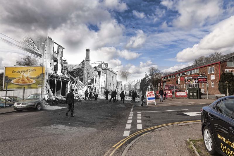 St Martins/Oak Street, 1942 and 2012