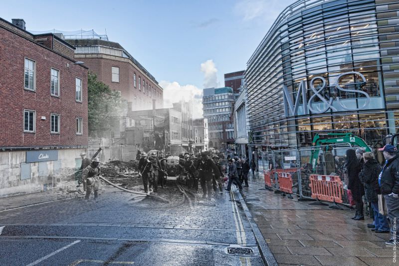 Rampant Horse Street, 1942 and 2012