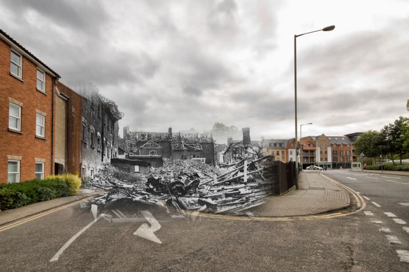 St Swithins Road, 1942 and 2012