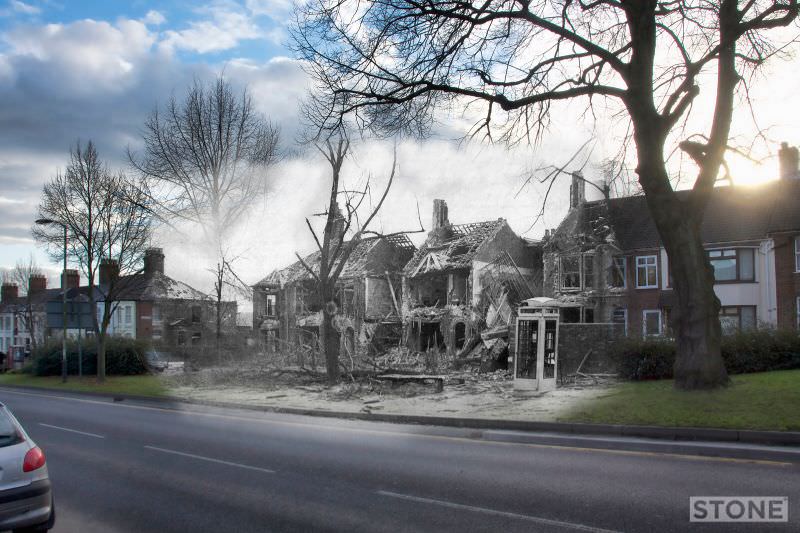Aylsham Road, 1942 and 2011