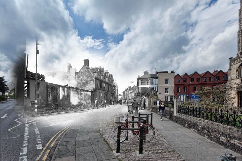 Upper St Giles, 1942 and 2012