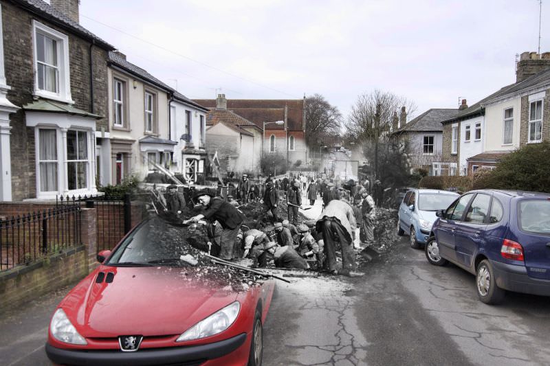 Caernarvon Road, 1942 and 2011