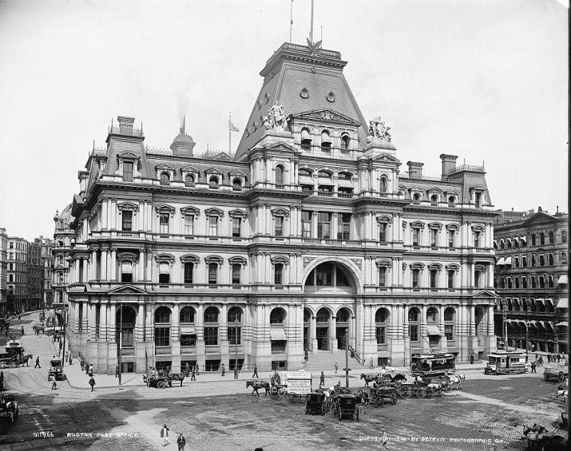Post office, Boston, Massachusetts, 1900
