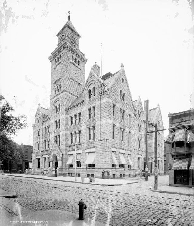 Post office, Troy, New York, 1900s