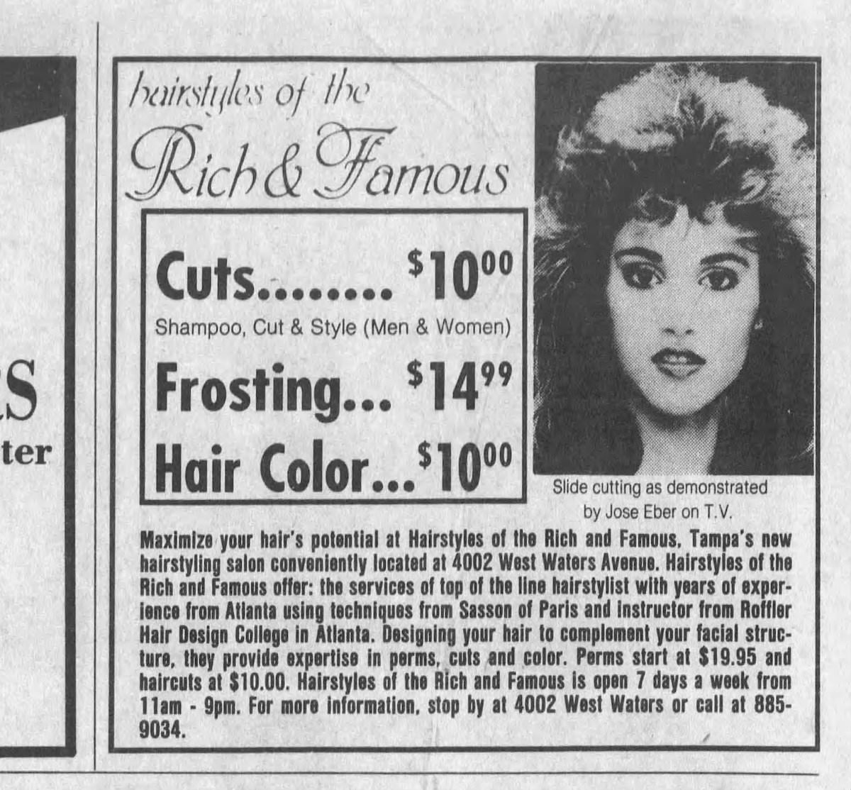 Fascinating Vintage Photos from a Tampa’s Hair Salon in the 1980s