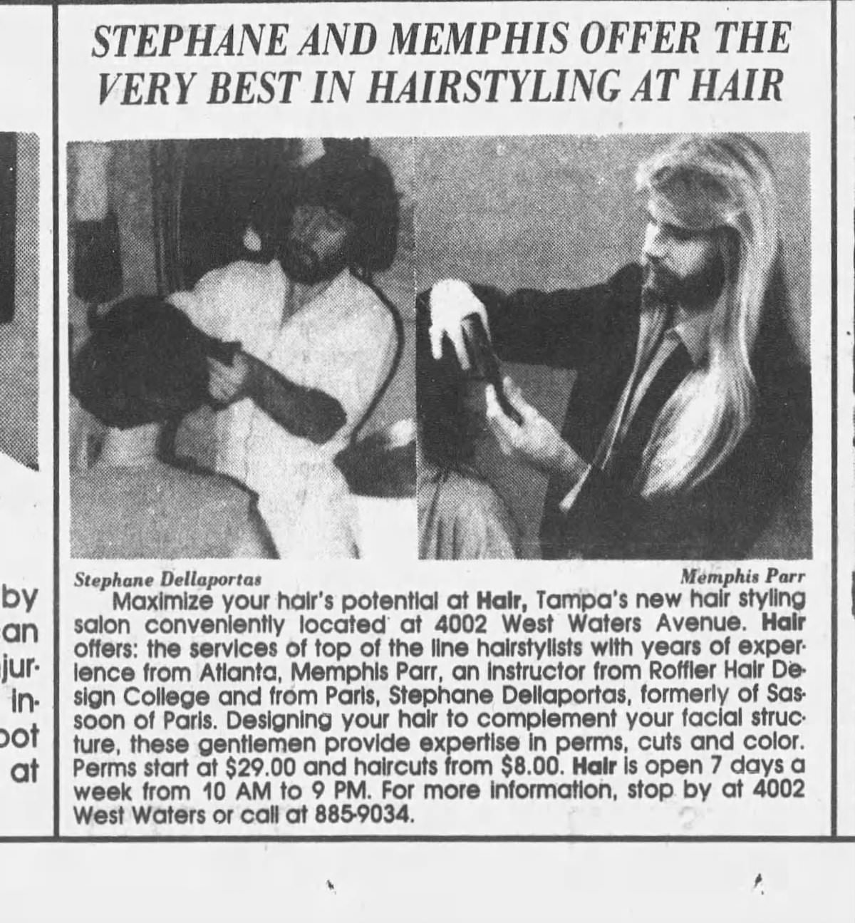 Fascinating Vintage Photos from a Tampa’s Hair Salon in the 1980s