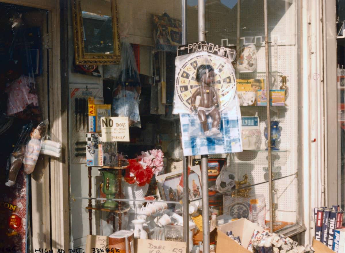 Shop, High Rd, Seven Sisters, Haringey, 1989