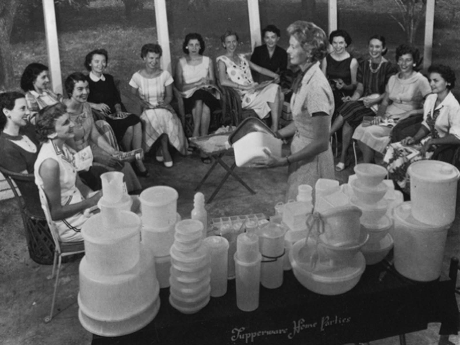 Tupperware home party in Sarasota, Florida. 1958.