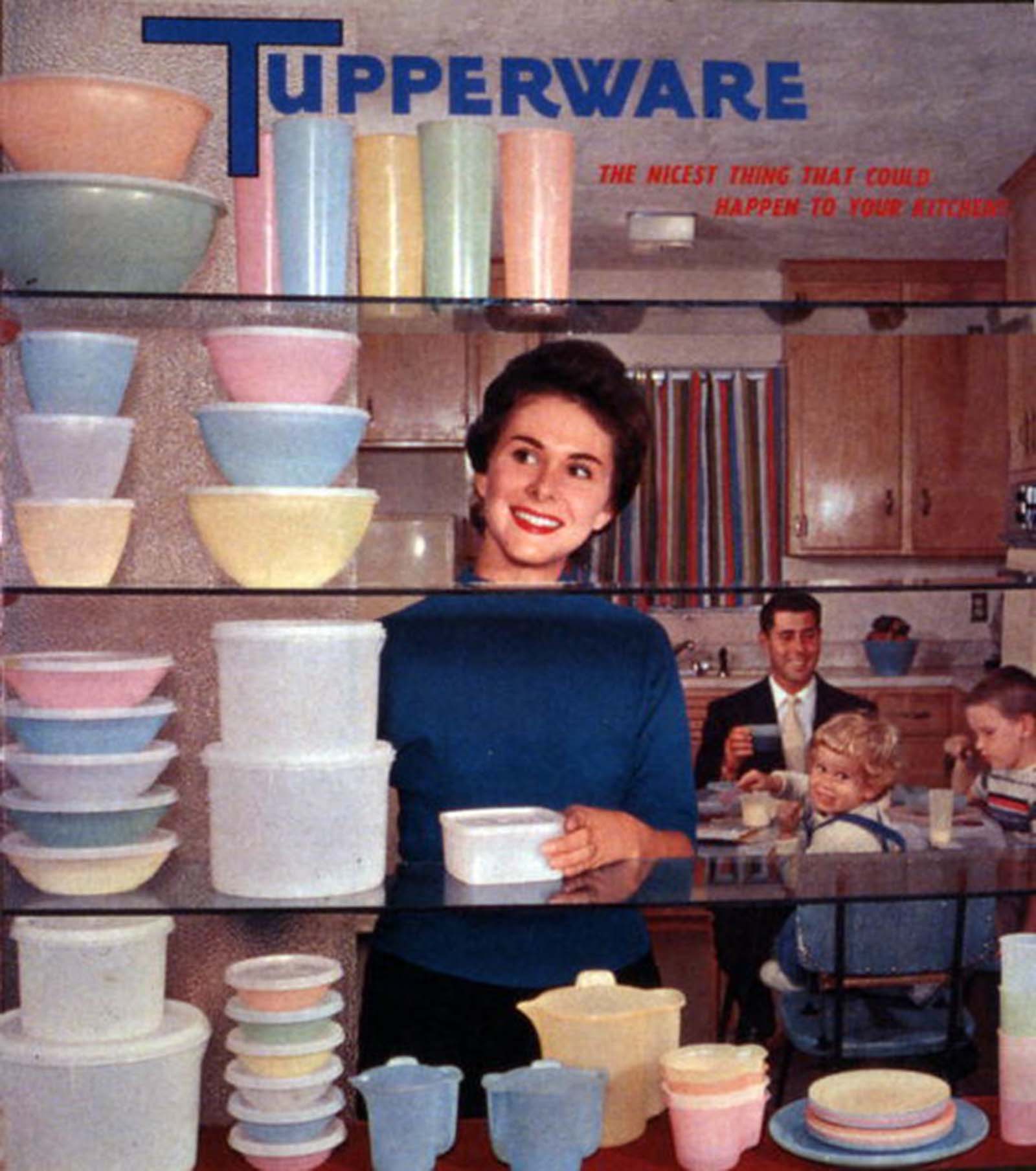 Tupperware advertising.