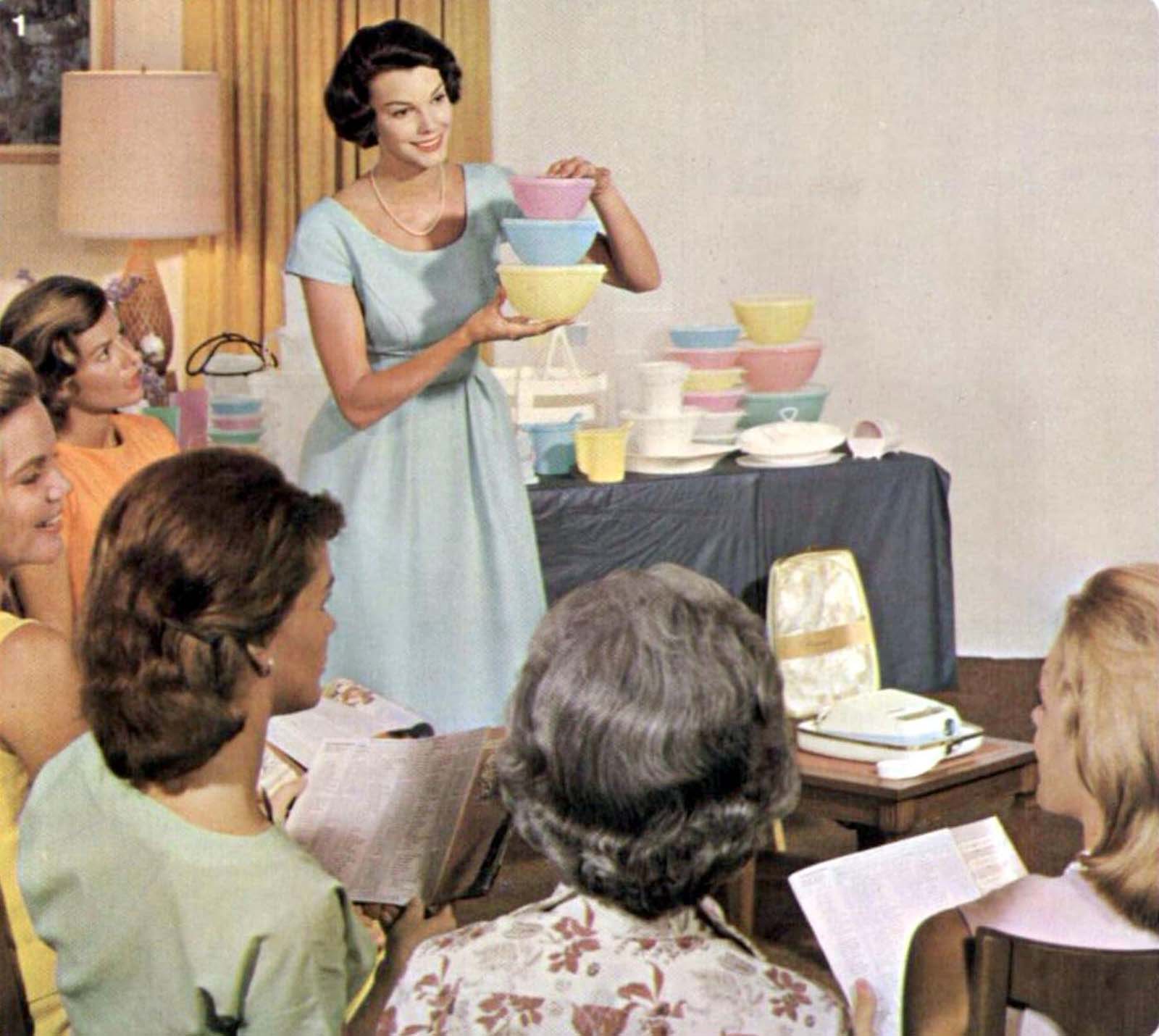 Tupperware parties became widespread in the 1950s.