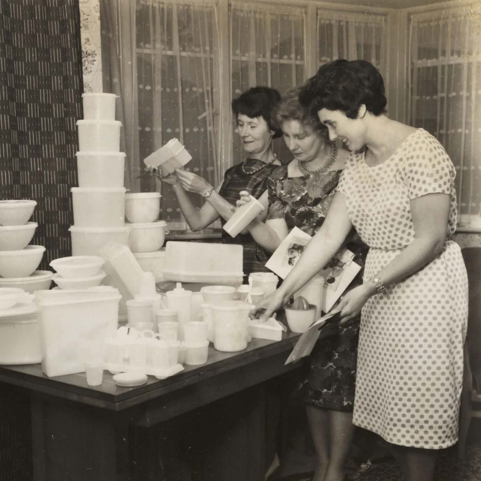 Tupperware Parties’ in the 50s and 60s were a way of marketing the product directly to women.