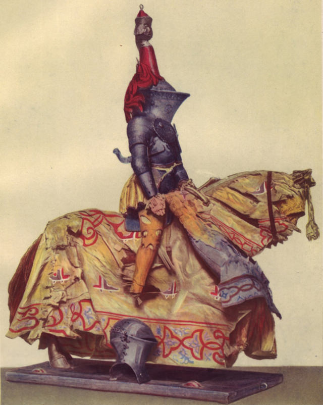 Knight in tourney array, bearing the arms of the patrician Nuremberg family, German, ca. 1520.