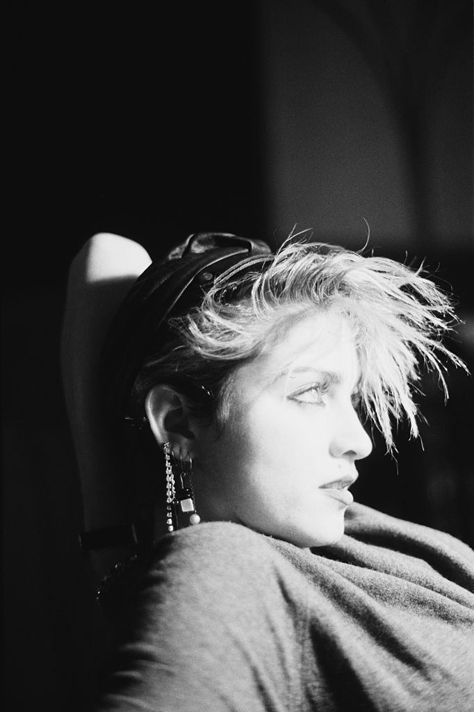Madonna in a loft on Canal Street, New York City, December 1982.
