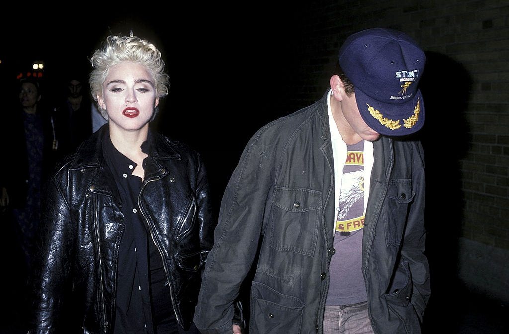Madonna and actor Sean Penn leave for the Lincoln Center's Workshop Production of "Goose and Tomtom", 1986
