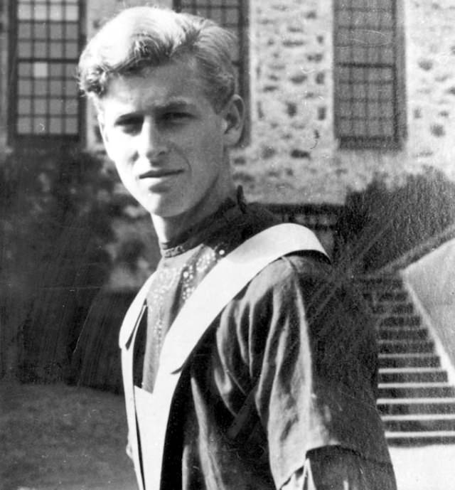 Philip dressed in costume for a play, 1936.