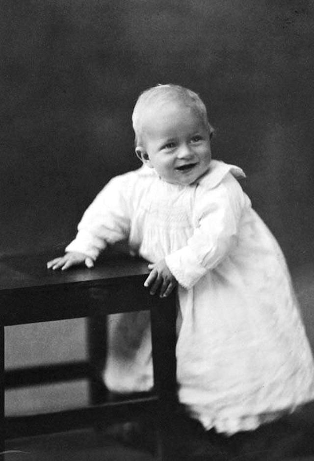 One year old, Prince Philip, 1922.