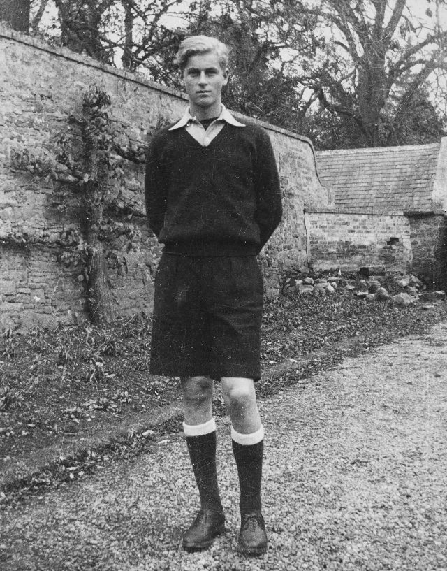 Prince Philip at Gordonstoun, 1939.