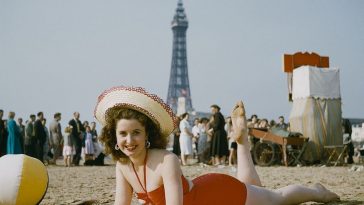 Blackpool beach 1950s