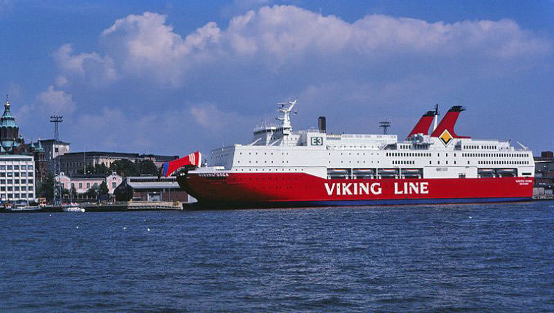Viking Line cruise ferry "Viking Saga," Helsinki, 1981