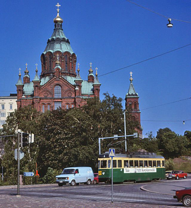 Kanavakatu and Uspenski Cathedral, Helsinki, 1981