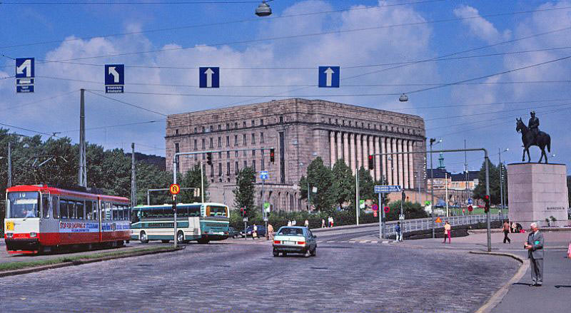 Mannerheimintie, at Arkadiankatu, Helsinki, 1981