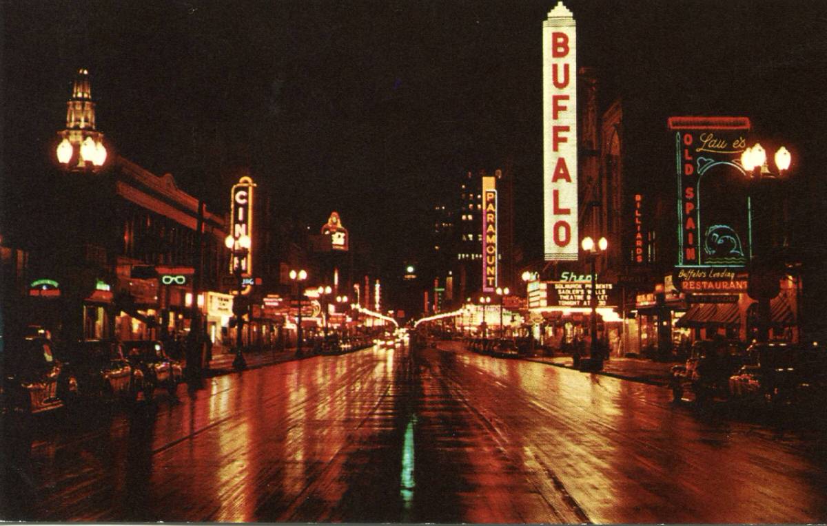 Main Street, Buffalo, New York, 1960s