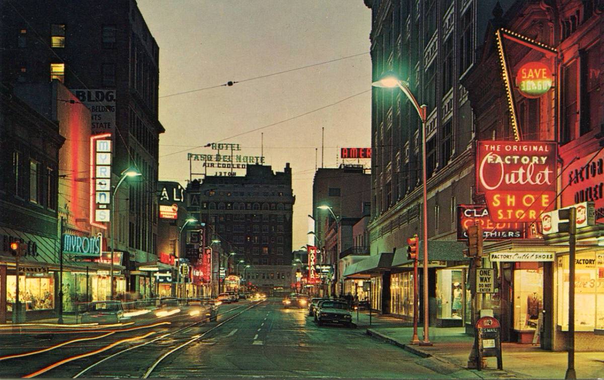 San Antonio St., El Paso, Texas, 1960s