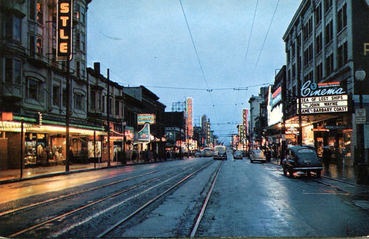 Granville Street, Vancouver, 1960s