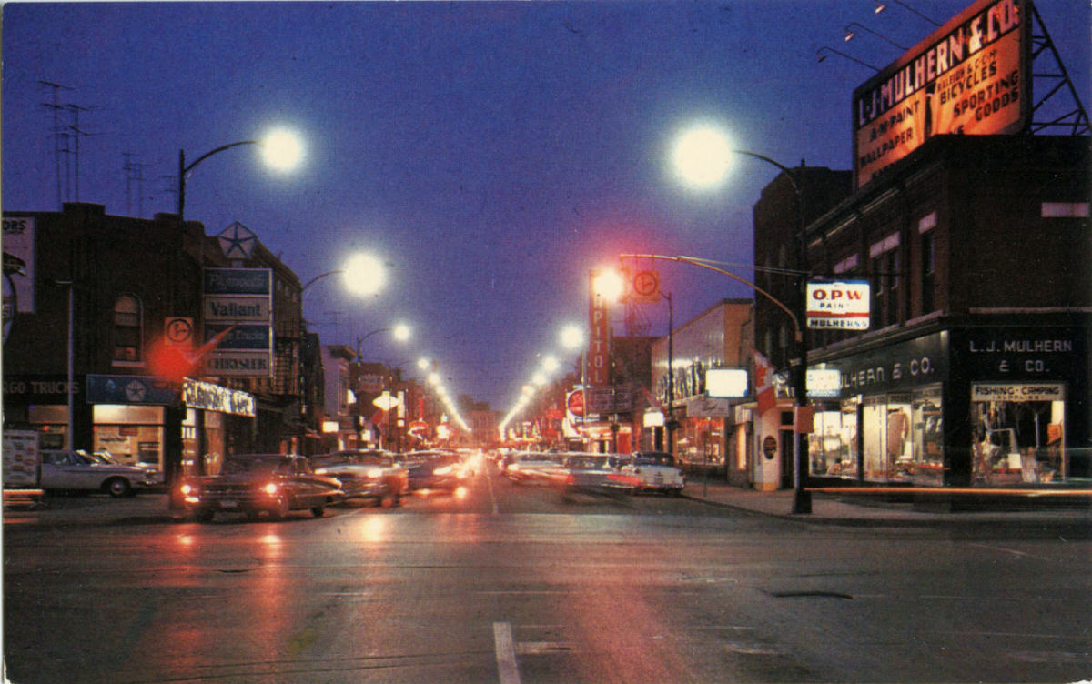 King Street, Chatham, Ontario, 1960s