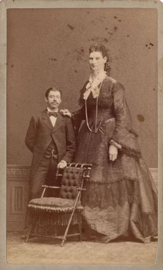 The Giants Of Seville Anna Haining Swan And Martin Van Buren Bates The Tallest Married Couple Ever