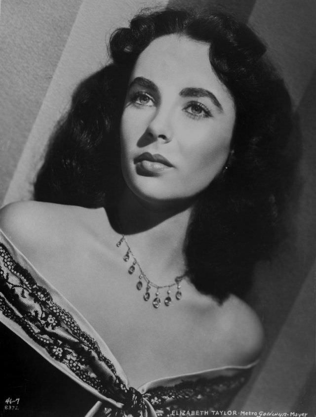 16-Year-Old Elizabeth Taylor during the Filming of 'Julia Misbehaves', 1948