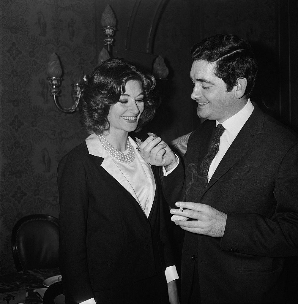 Anouk Aimée receiving the 1961 Nouvelle Critique Award, 1962.