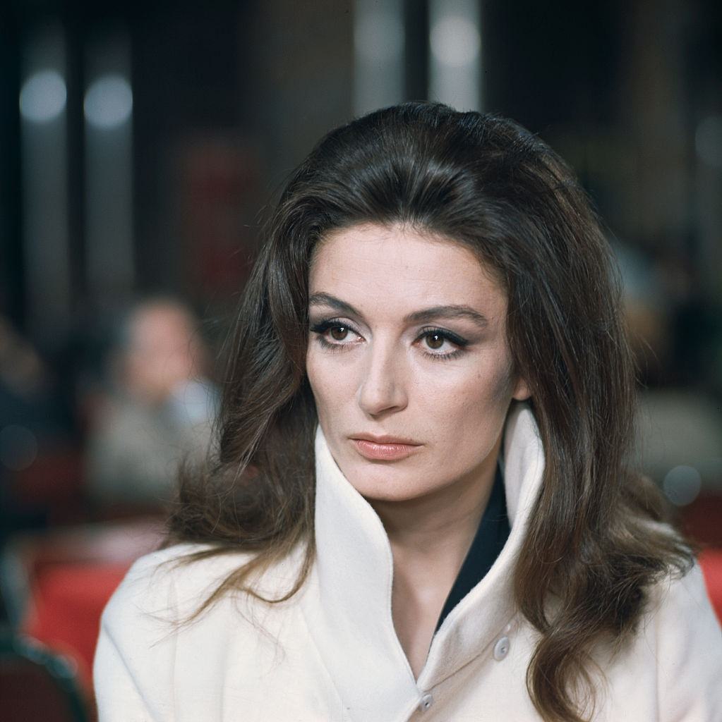 Anouk Aimee pictured during filming of a scene in the Sidney Lumet directed film 'The Appointment' in Rome, Italy in June 1968.