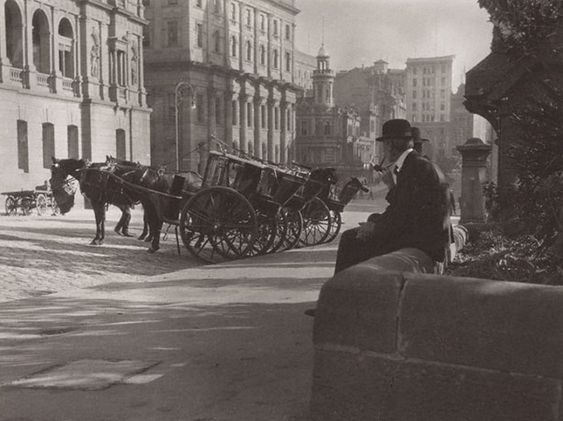 Cabbies, Bridge Street, Sydney, 1904