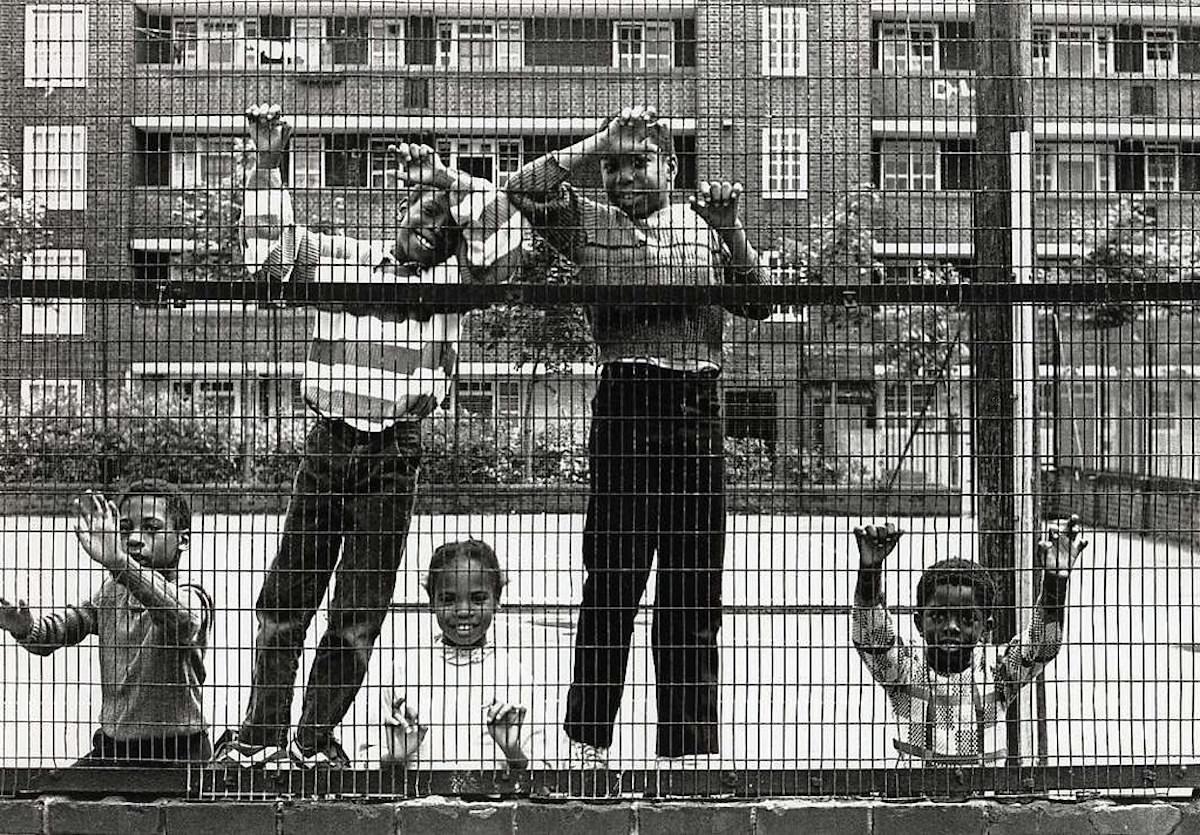 In the park in Brixton, London in 1986