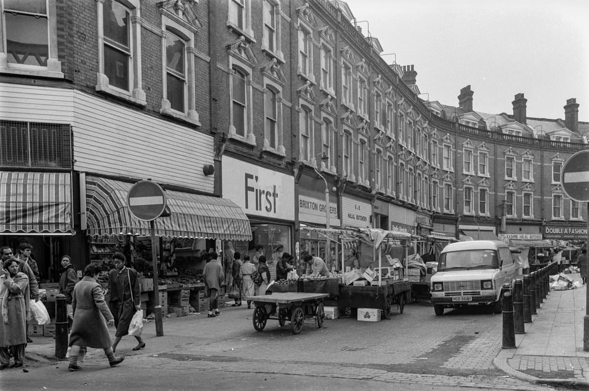 Shops, Electric Ave, 1987