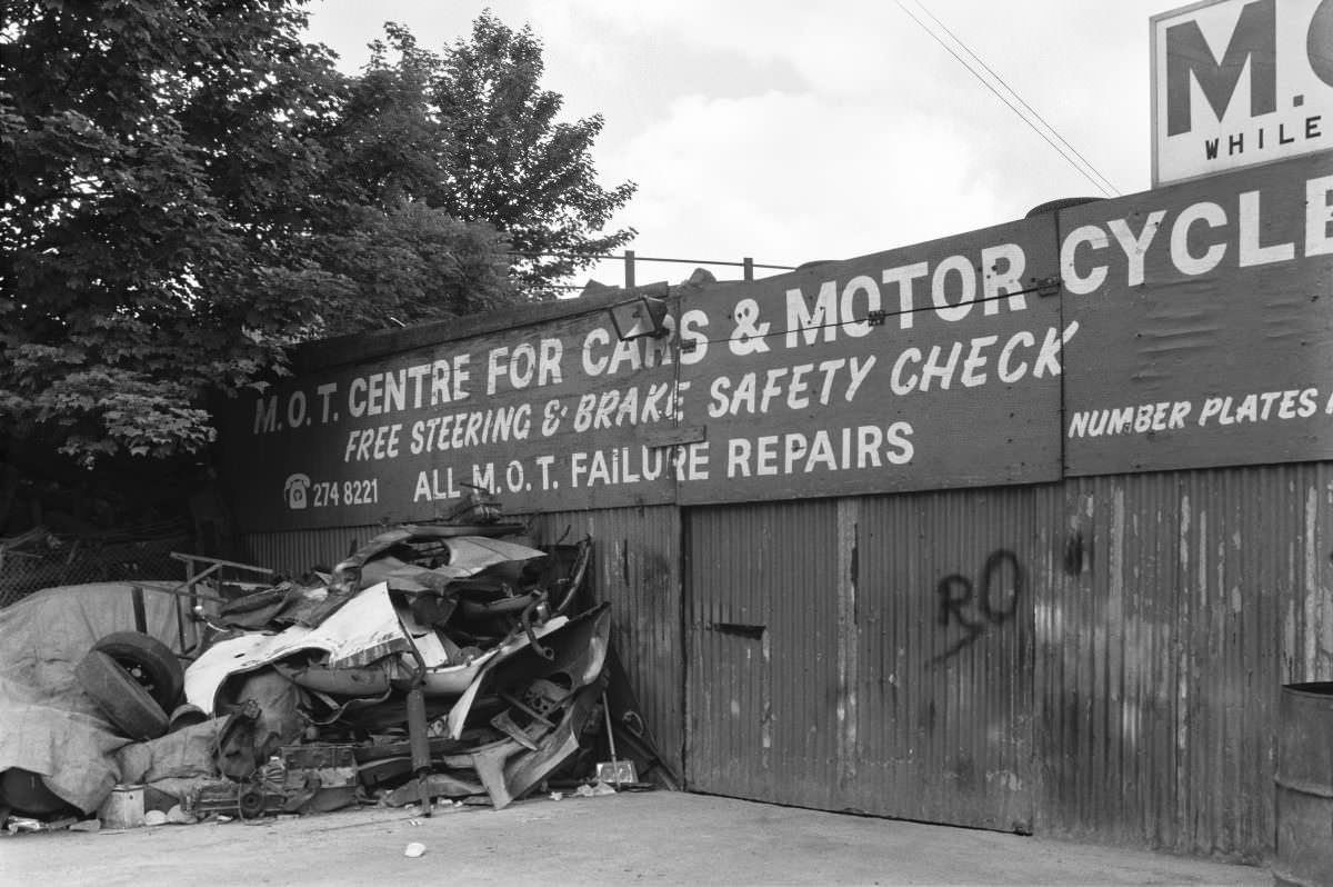 MOT Centre, Ferndale Rd, 1989