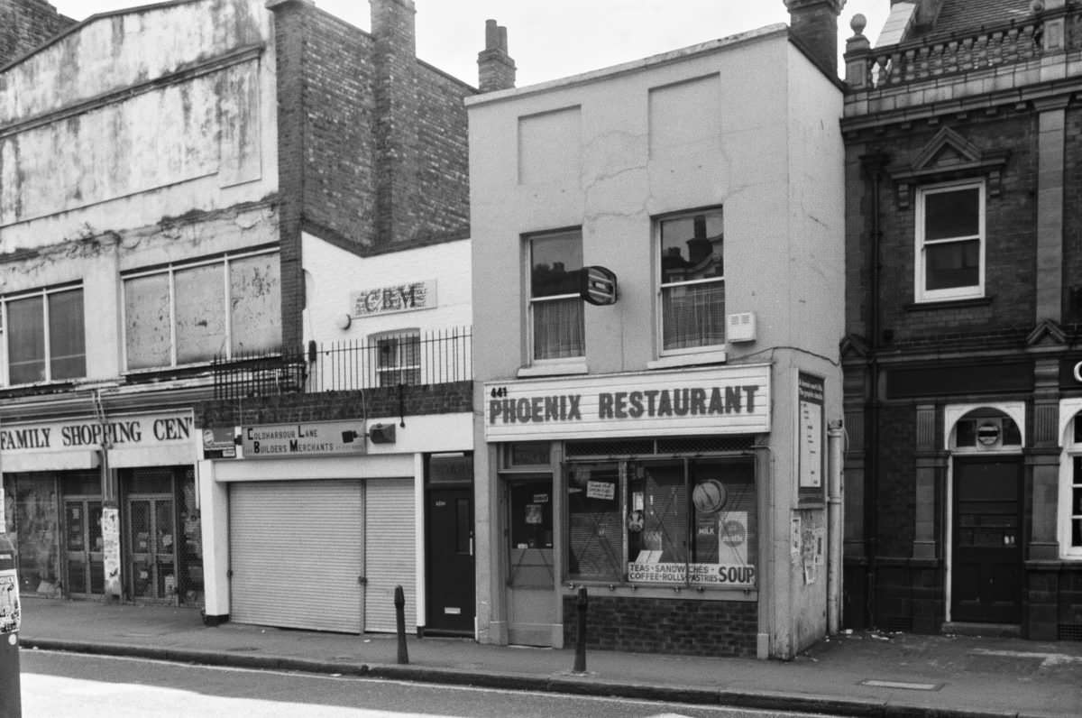 Shops, Coldharbour Lane, 1989