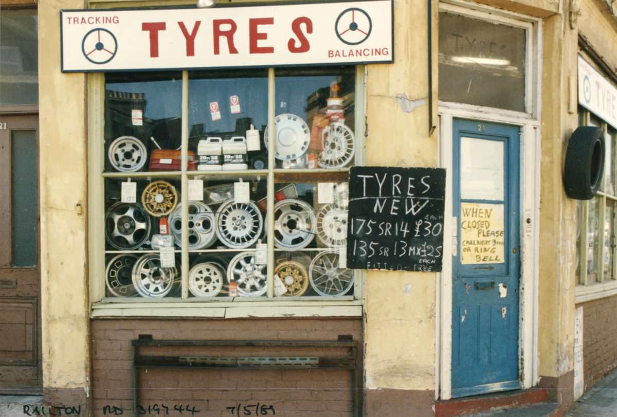 Tyres, Railton Road, 1989