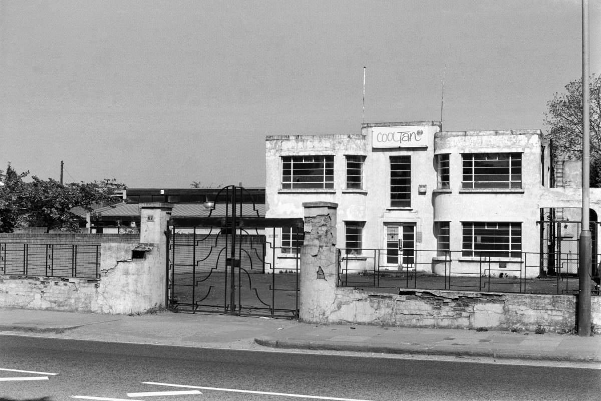 CoolTan Suntan Lotion factory. Effra Road, 1989